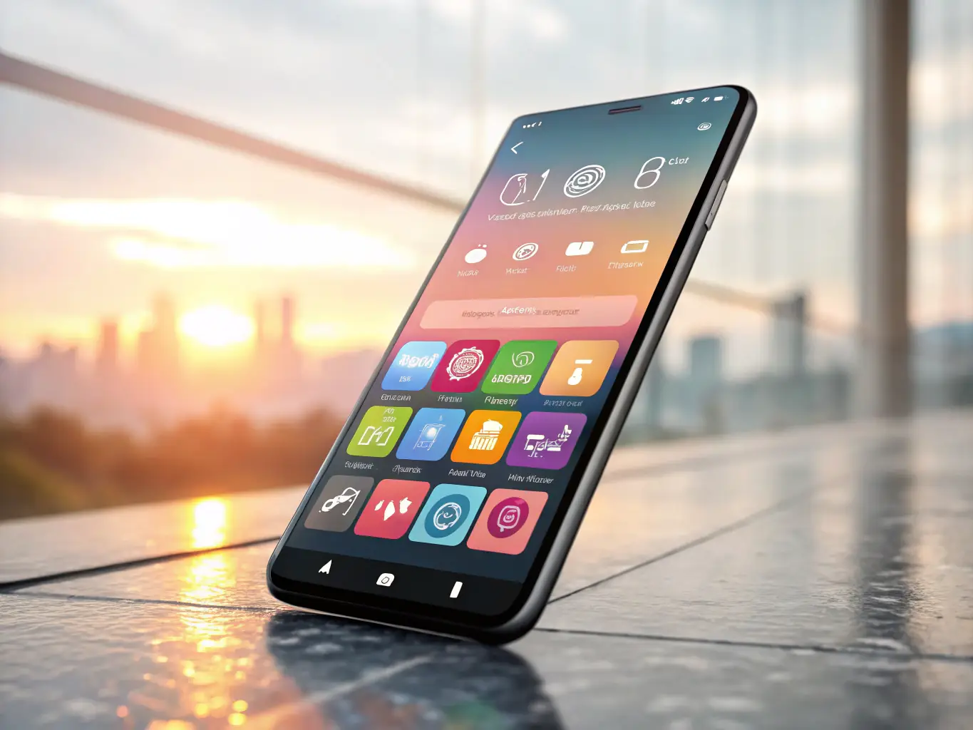 A screenshot of a well-designed mobile app interface on a smartphone, highlighting its user-friendly design and functionality.