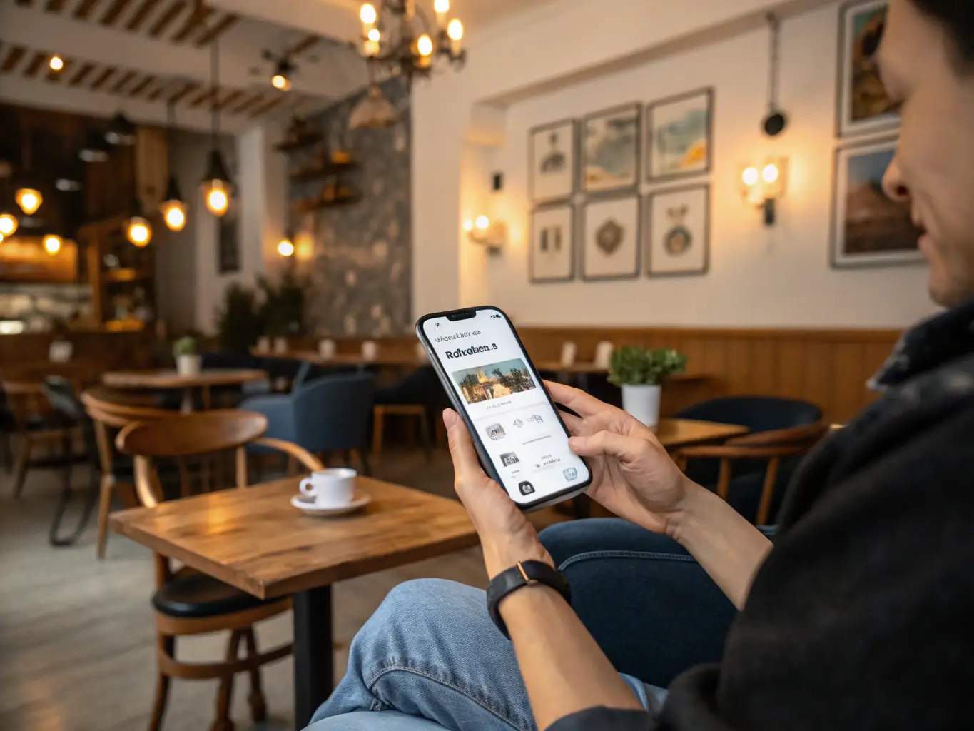 A person using a smartphone to browse a website with easy navigation and clear call-to-action buttons, highlighting the mobile-friendly design and user experience.