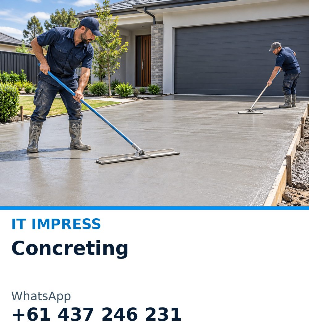 Concreting promotional illustration