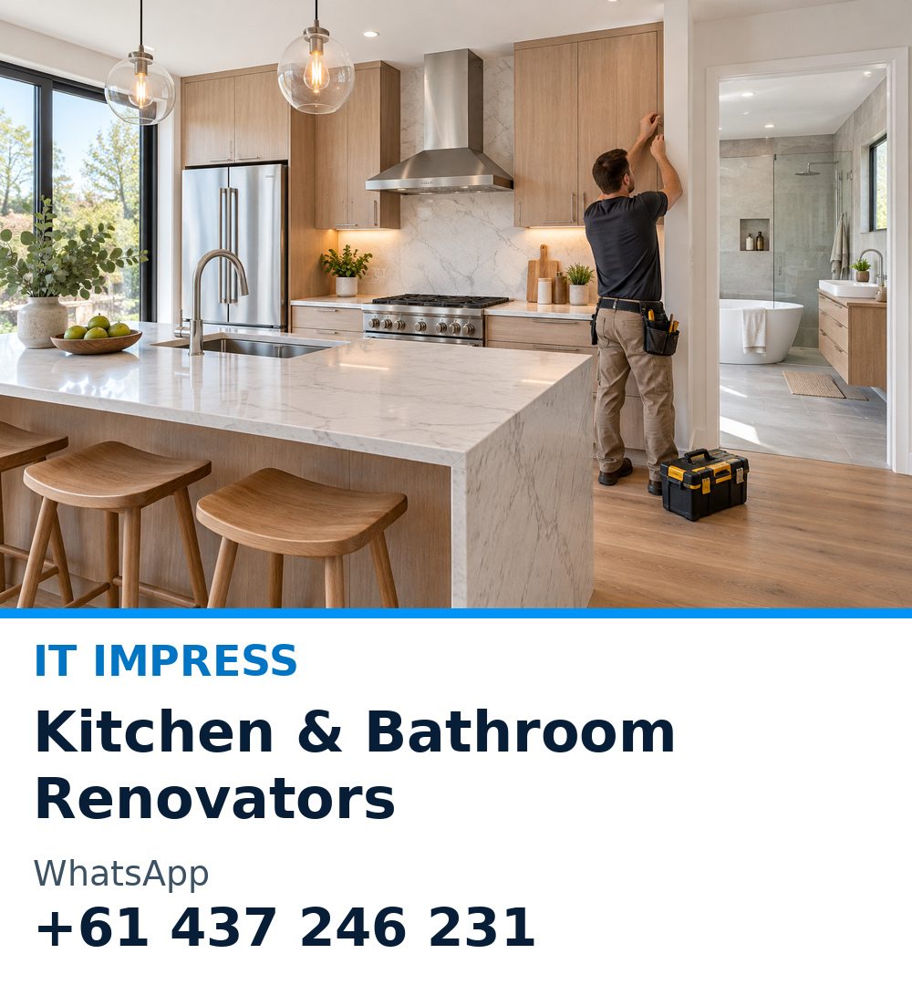 Kitchen & Bathroom Renovators promotional illustration
