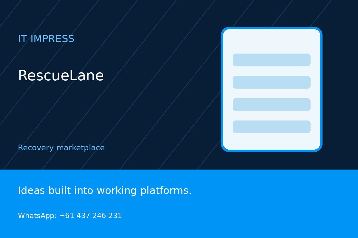 RescueLane promotional illustration
