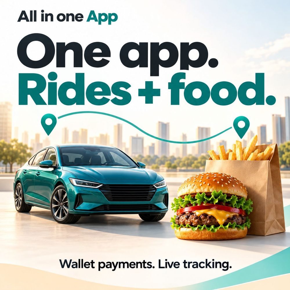 All in one App promotional illustration