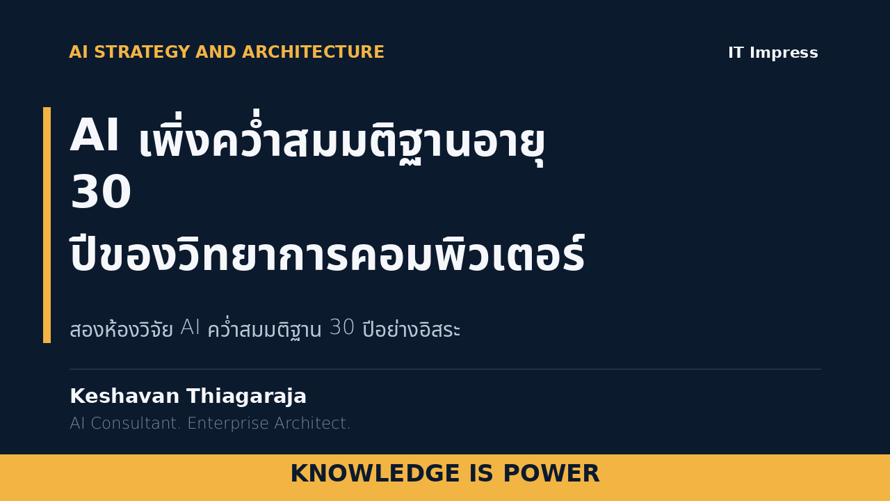 AI เพิ่งคว่ำสมมติฐานอายุ 30 ปีของวิทยาการคอมพิวเตอร์ - AI News cover