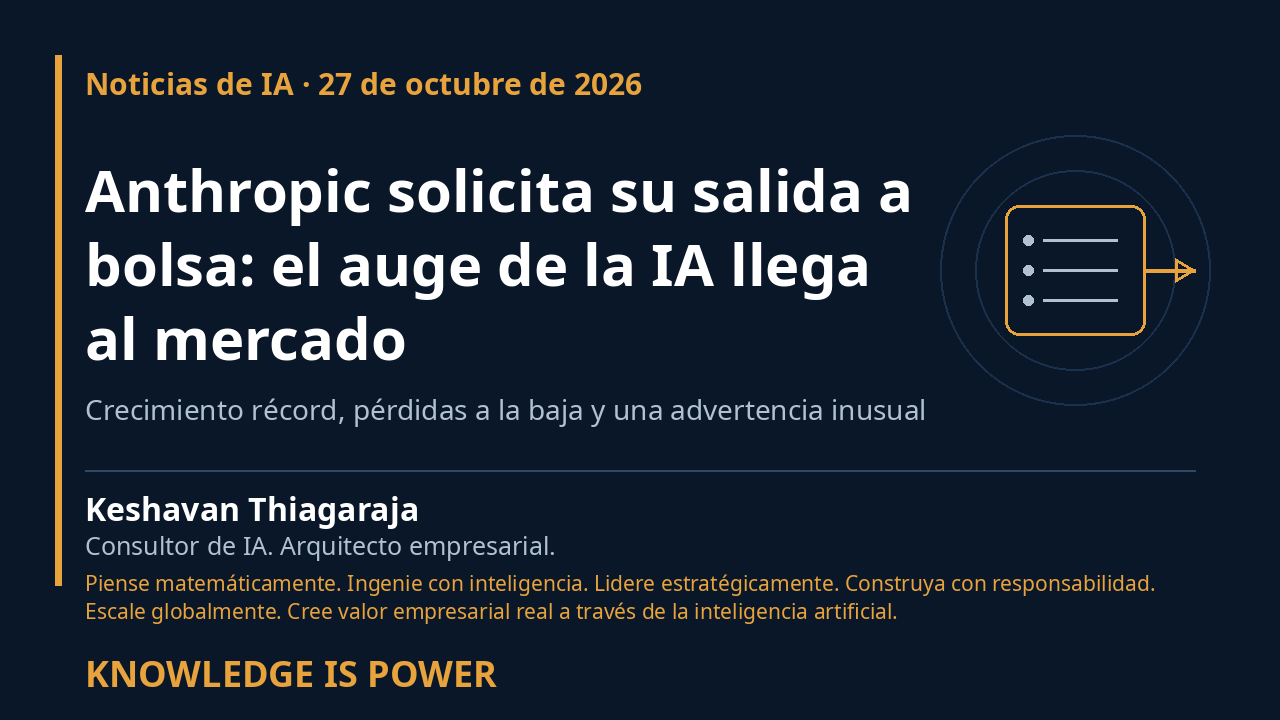 Anthropic solicita su salida a bolsa: el auge de la IA llega al mercado - AI News cover