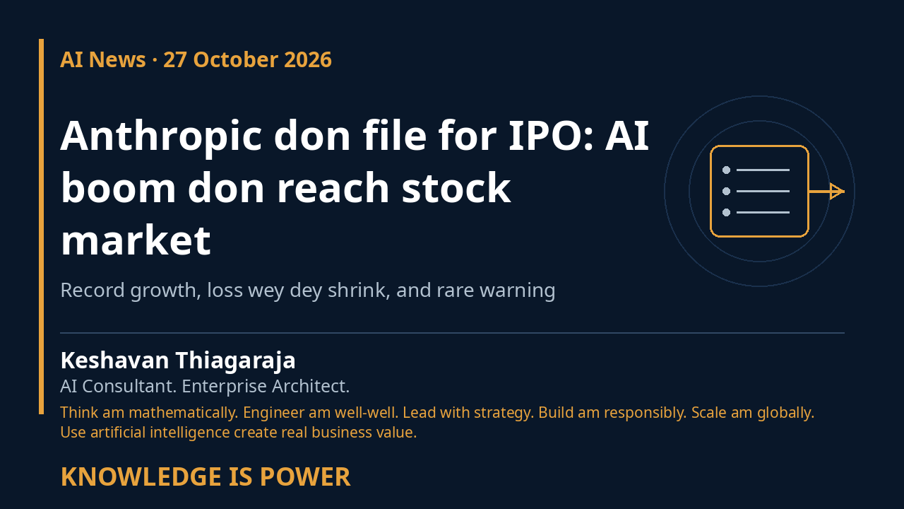 Anthropic don file for IPO: AI boom don reach stock market - AI News cover