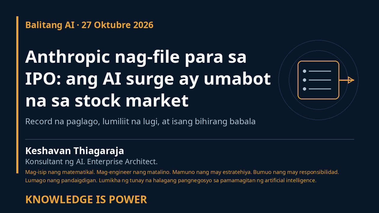 Anthropic nag-file para sa IPO: ang AI surge ay umabot na sa stock market - AI News cover