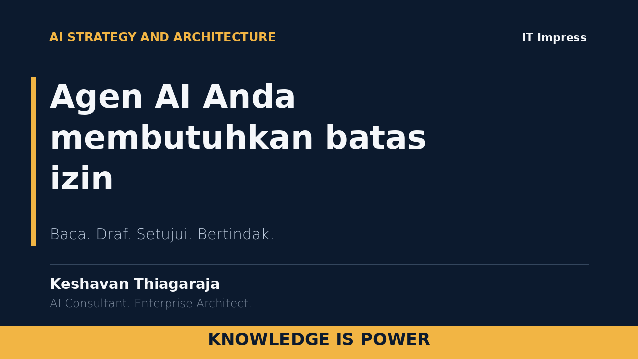 Agen AI Anda membutuhkan batas izin - cover